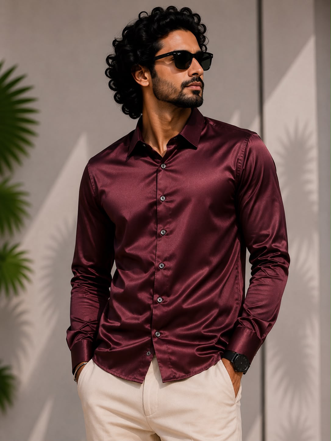 SATIN SHIRT