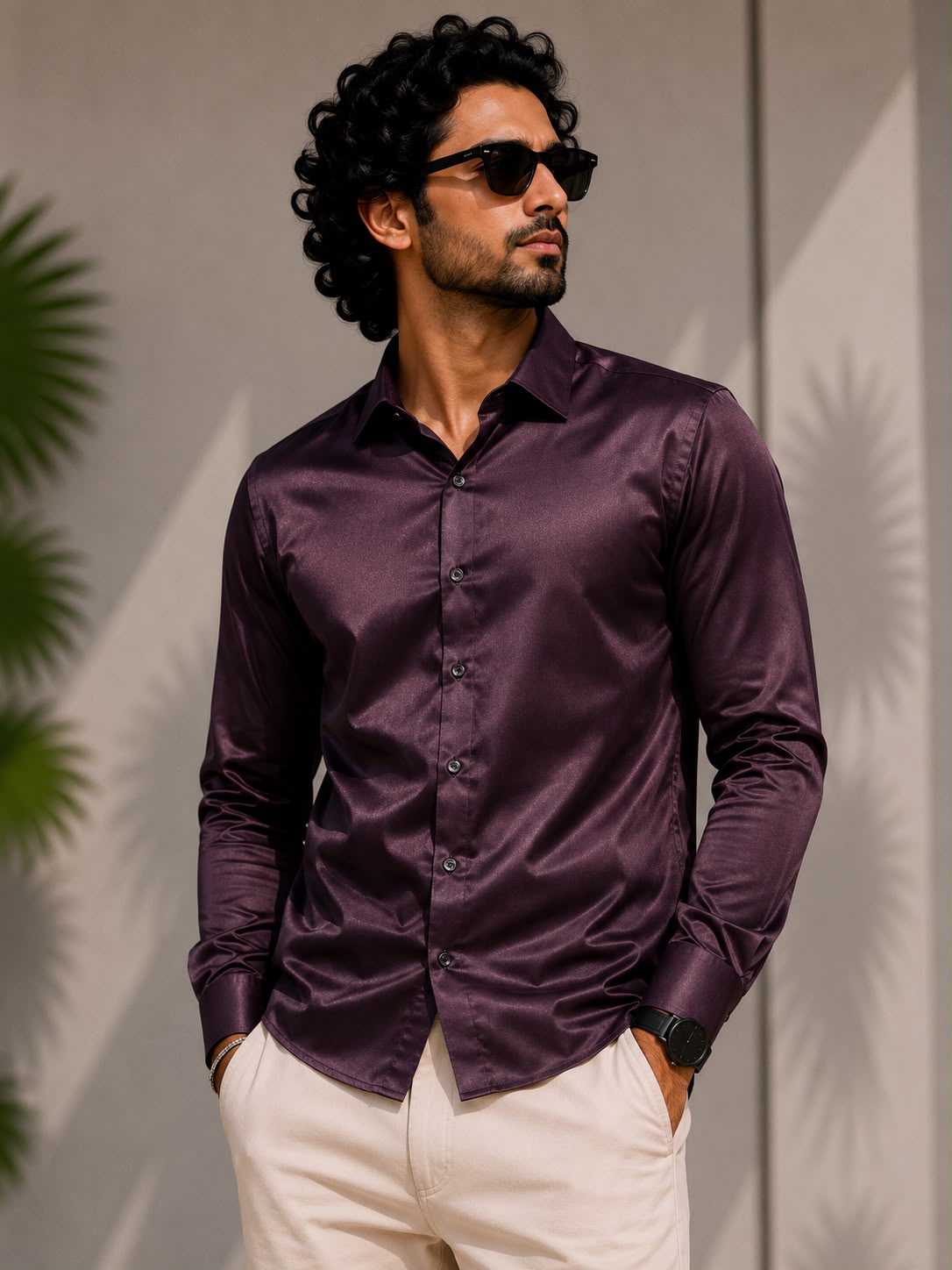 SATIN SHIRT